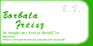 borbala freisz business card